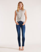 Veronica Beard Kellen Twist-Front Sweater - Grey Melange