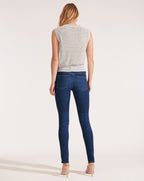 Veronica Beard Kellen Twist-Front Sweater - Grey Melange