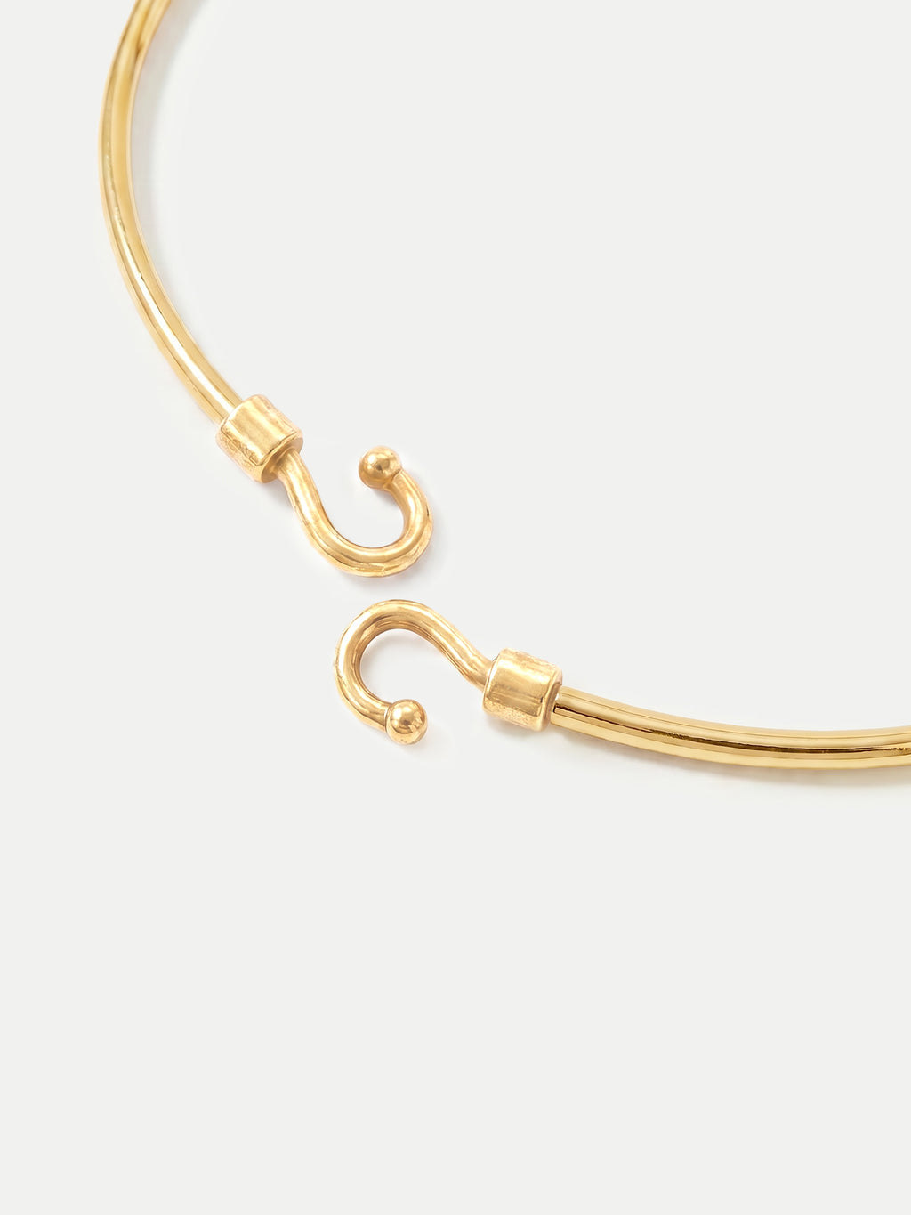 Veronica Beard Gold hook and eye bracelet.