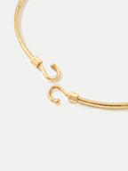 Veronica Beard Gold hook and eye bracelet.