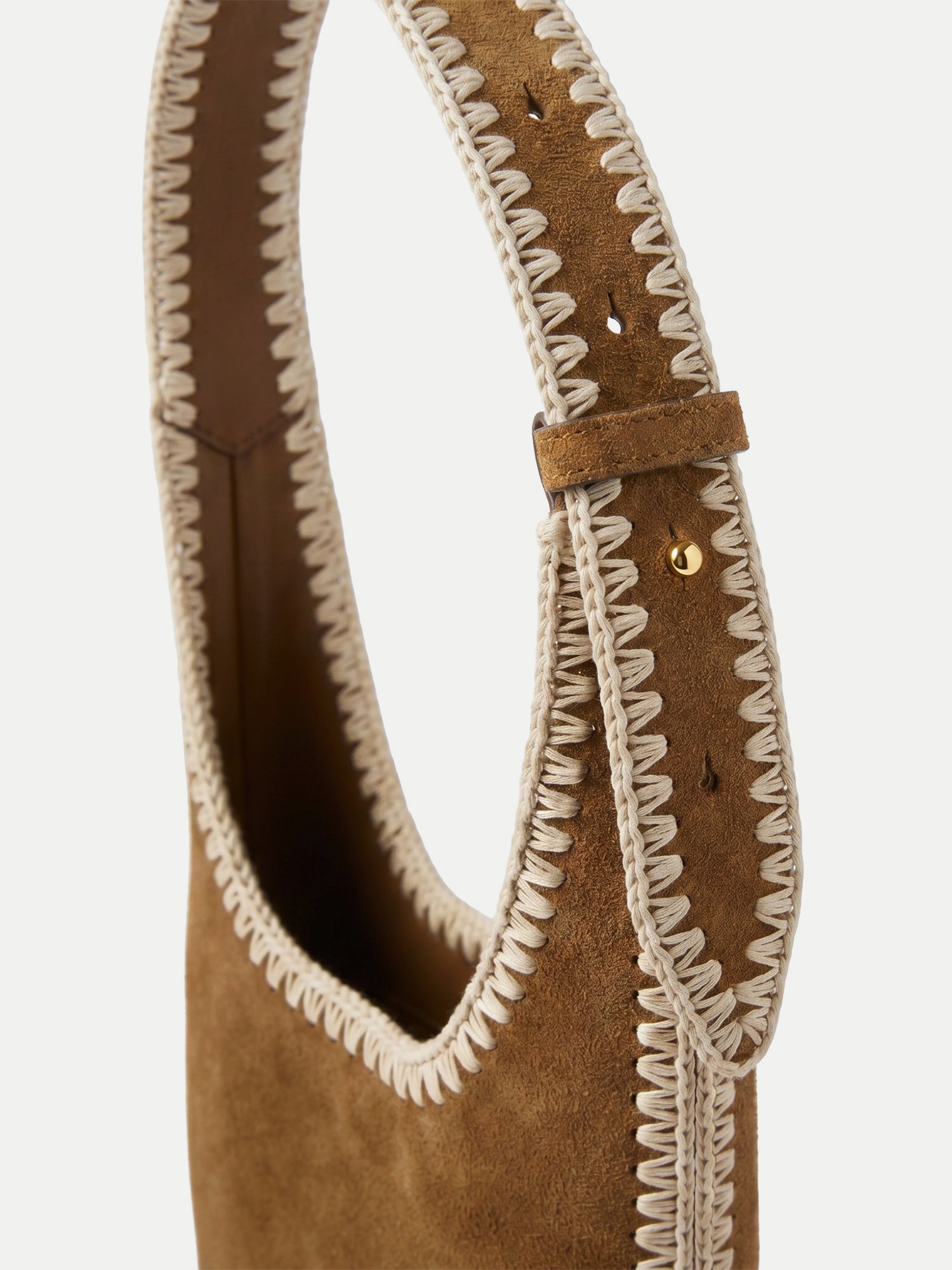 Whipstitch Loop Bag in Acorn Multi | Veronica Beard