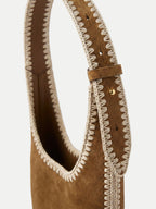 Veronica Beard Whipstitch Loop Bag - Acorn