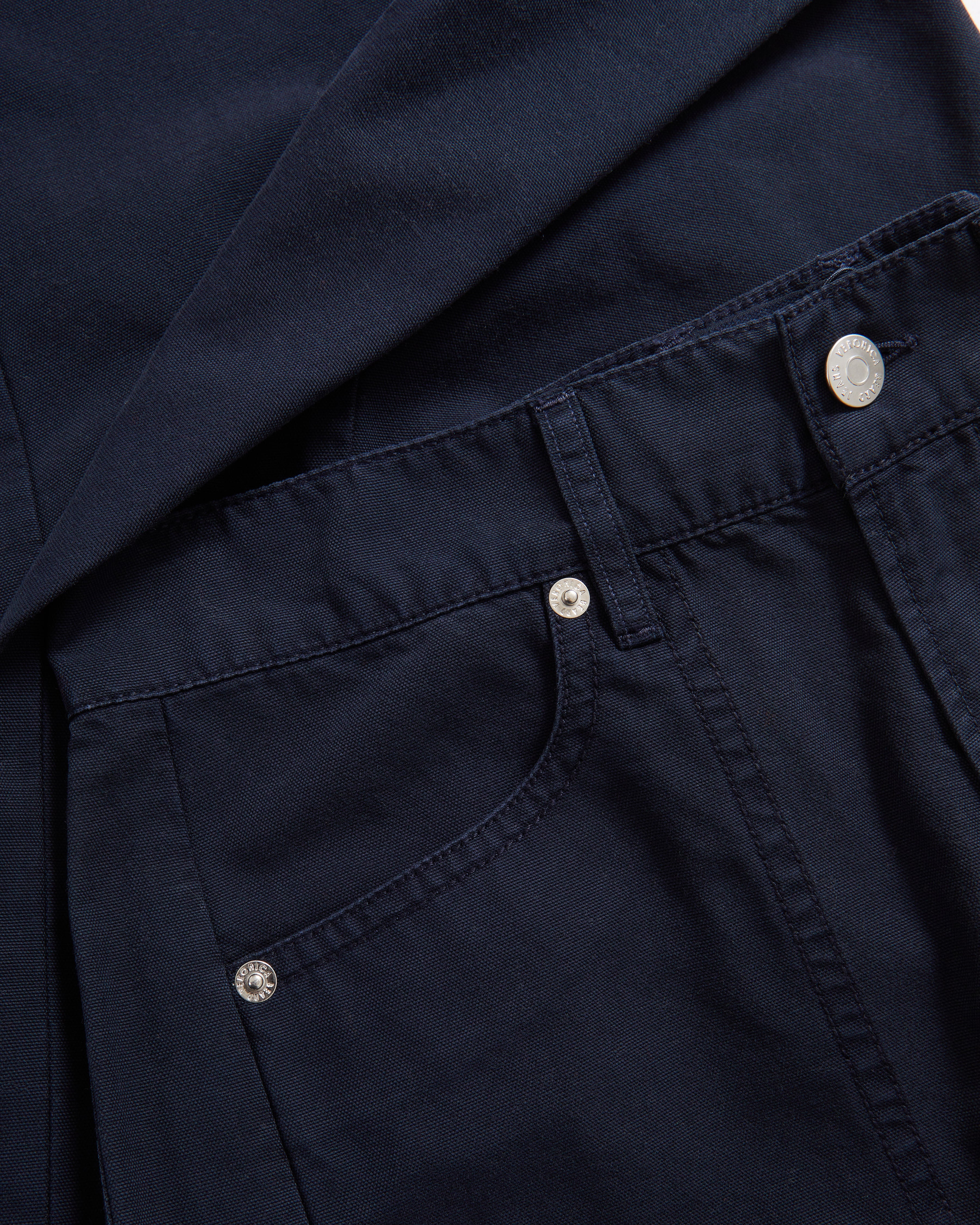 Veronica Beard Sloan Barrel Jean - Navy Stone