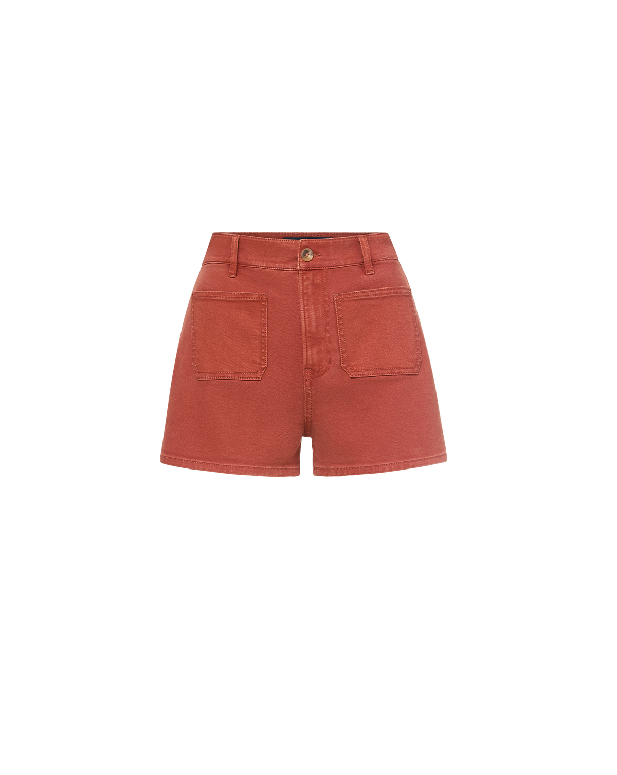 Elijah Denim Short in Rust Red | Veronica Beard