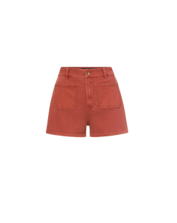 Veronica Beard Elijah Denim Short - Rust