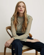 Veronica Beard Nuvia Plaid Top - Loden Multi