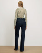 Veronica Beard Nuvia Plaid Top - Loden Multi