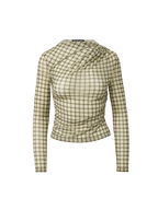 Veronica Beard Nuvia Plaid Top - Loden Multi