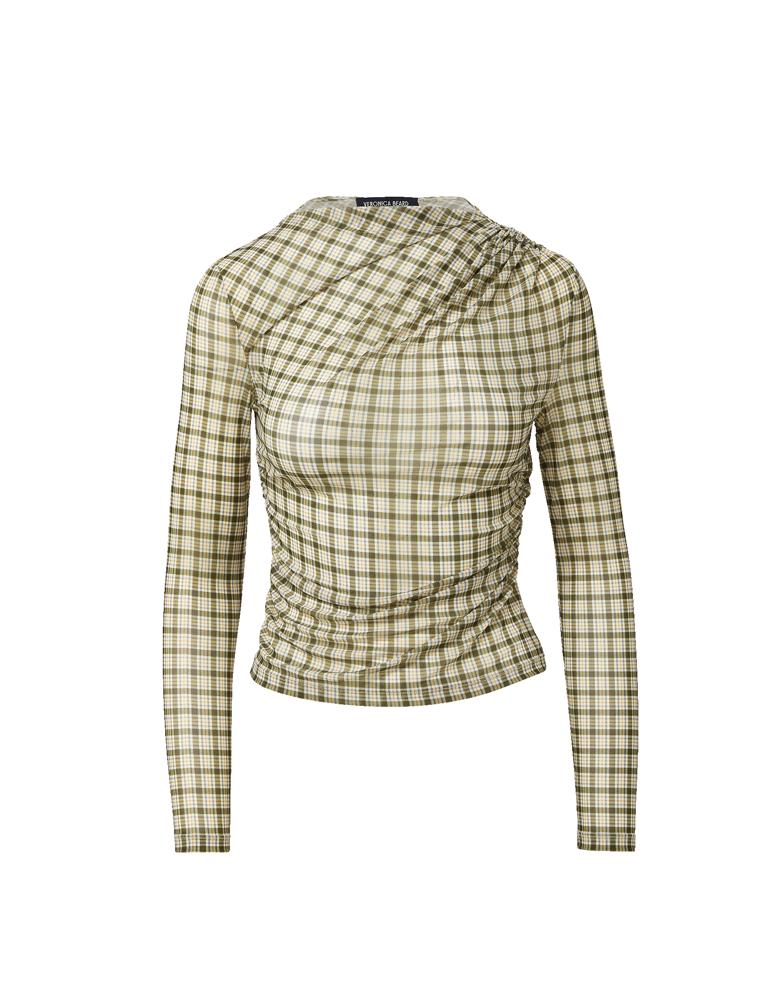 Veronica Beard Nuvia Plaid Top - Loden Multi