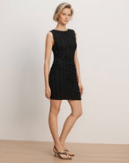 Veronica Beard Black sleeveless ruched mini dress