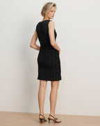 Veronica Beard Black sleeveless textured mini dress