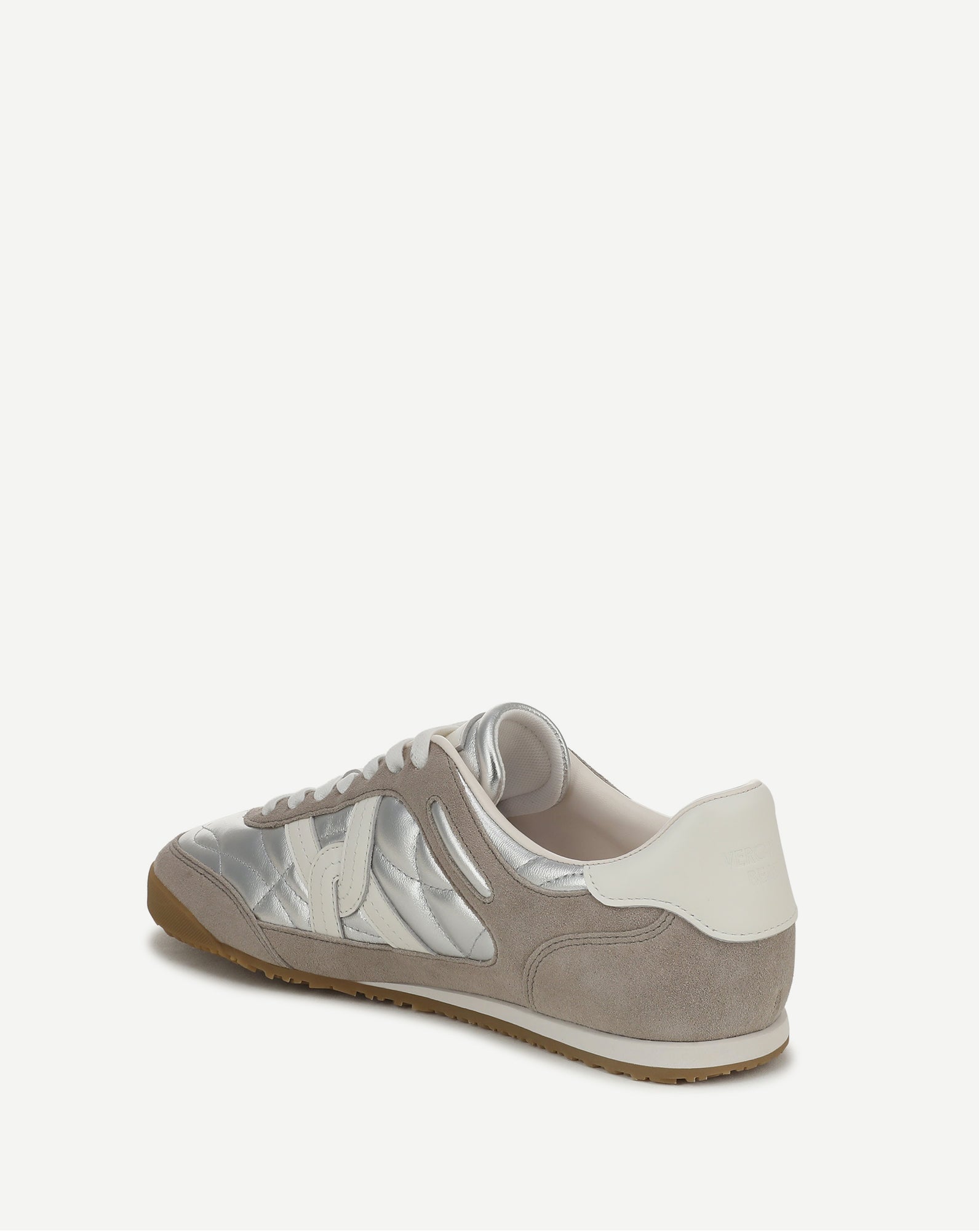 Natalia Suede Sneaker in Silver/Grey | Veronica Beard
