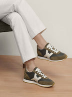 Veronica Beard Penrose Sneaker - Loden/Fennel