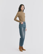 Veronica Beard Leah Straight-Leg Jean - Equinox Blue