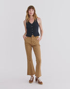 Veronica Beard Carson Kick-Flare Jean - Acorn