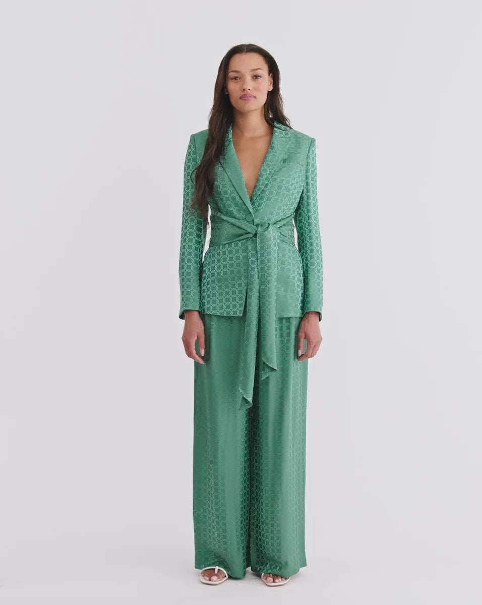 Veronica Beard Issel Wrap Jacket - Clover