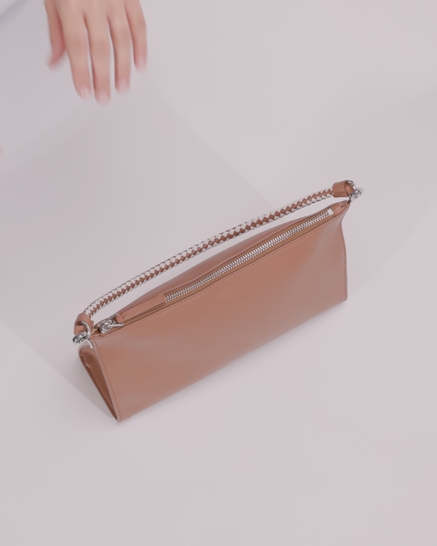 Small Vida Shoulder Bag in Tan Hazelwood | Veronica Beard