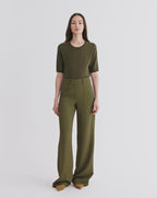 Veronica Beard Cole Wide-Leg Pant - Cypress