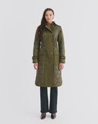 Veronica Beard Newberry Puffer Trench Coat - Cypress