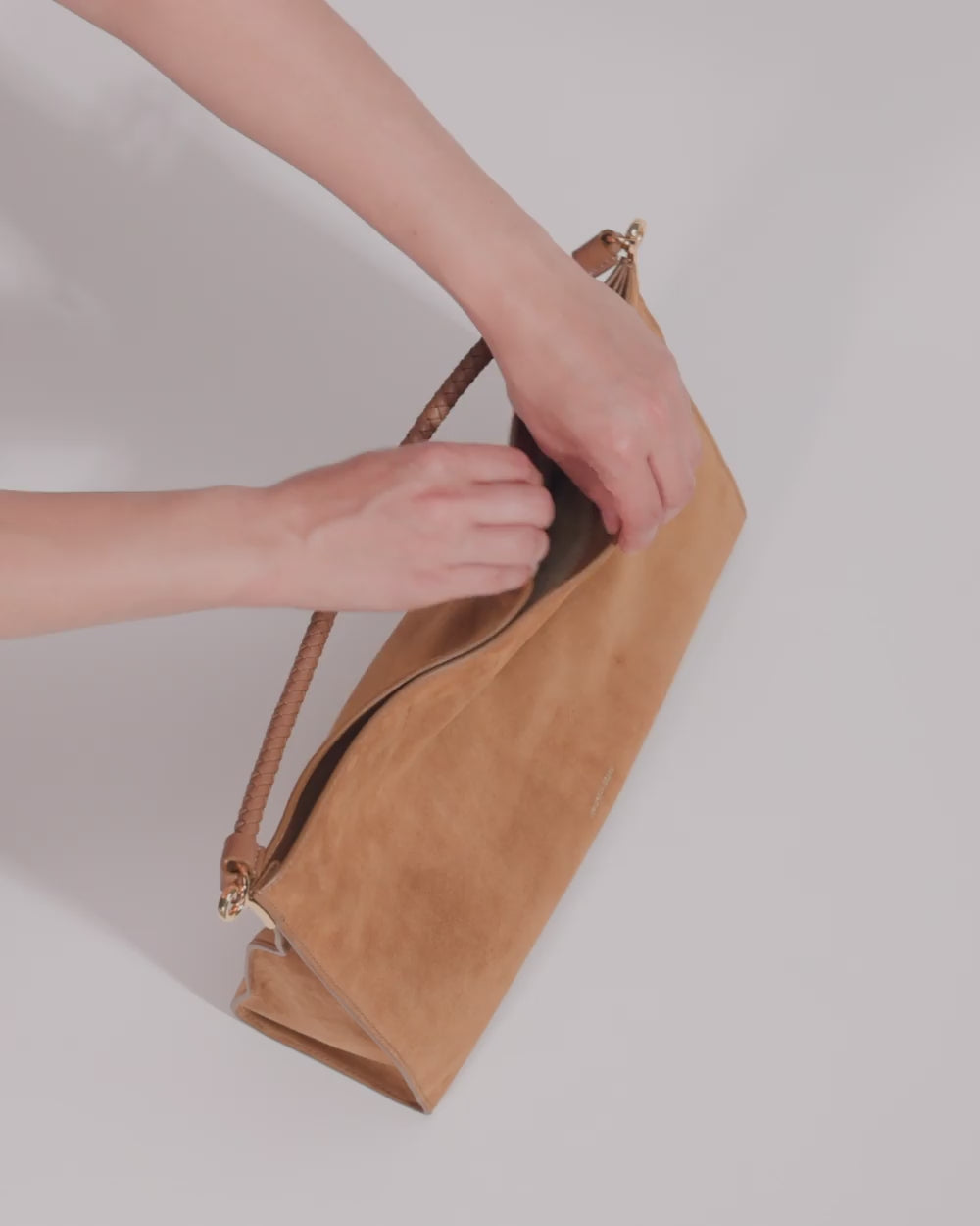 Vida Leather Patchwork Shoulder Bag in Espresso Multi | Veronica Beard