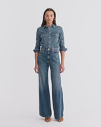 Veronica Beard Kasey Wide-Leg Jean - City Stroll