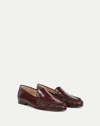 Veronica Beard Prilla Leather Loafer - Pinot Noir