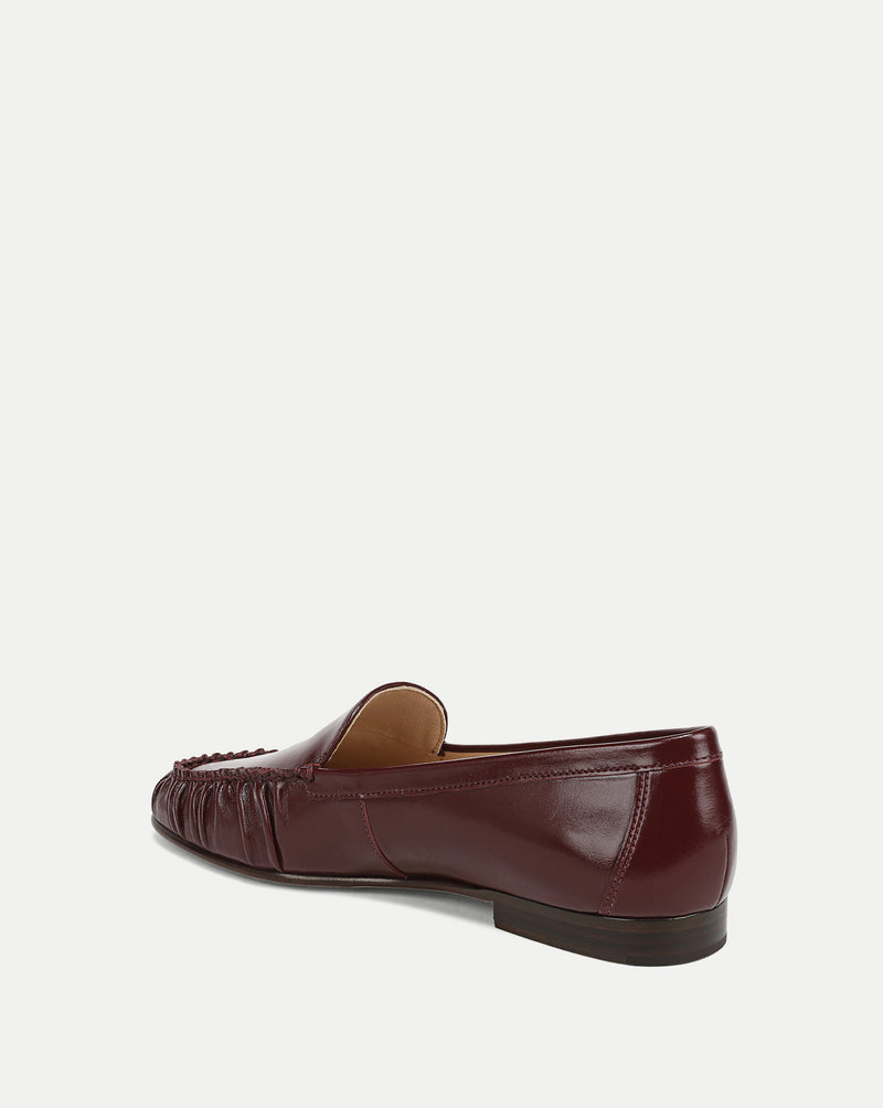 Veronica Beard Prilla Leather Loafer - Pinot Noir