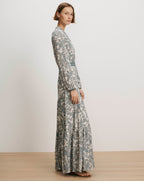 Veronica Beard Sama Paisley Maxi Dress - Ecru Multi