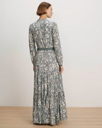 Veronica Beard Sama Paisley Maxi Dress - Ecru Multi