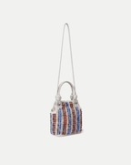 Veronica Beard Beaded Slouch Bag - Off-White Multi