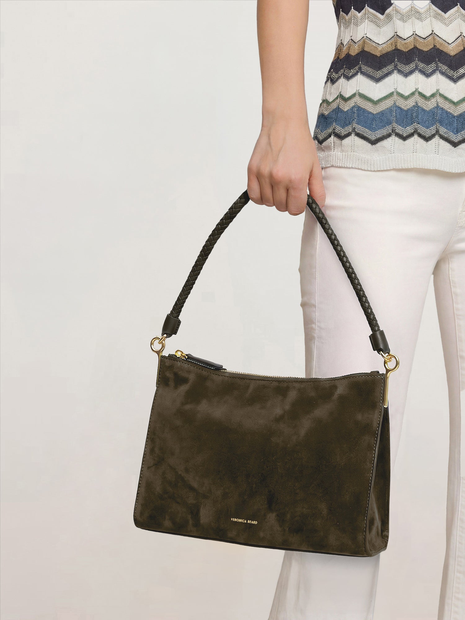Small Vida Shoulder Bag in Cypress | Veronica Beard