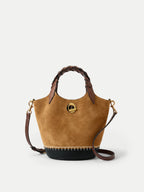 Veronica Beard Suede Anchor Bag - Acorn Multi