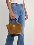 Veronica Beard Suede Anchor Bag - Acorn Multi