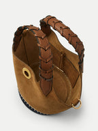 Veronica Beard Suede Anchor Bag - Acorn Multi