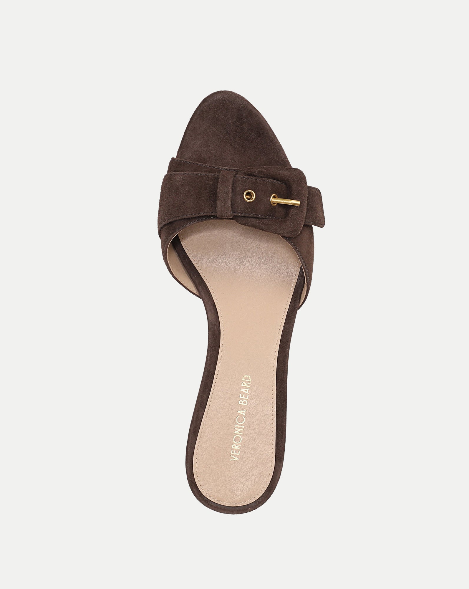 セルディア　ショコラ Tia Buckle Sandal in Espresso Brown | Veronica Beard