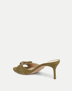 Veronica Beard Tia Buckle Sandal - Fennel Green