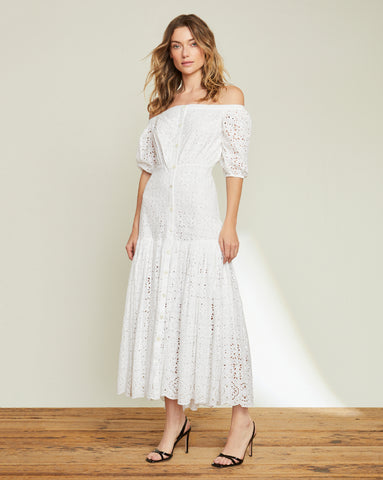 Eyelet Embroidery Cali Dress | Veronica Beard