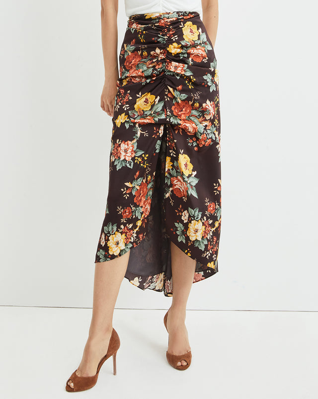 Pixie Floral-Print Skirt