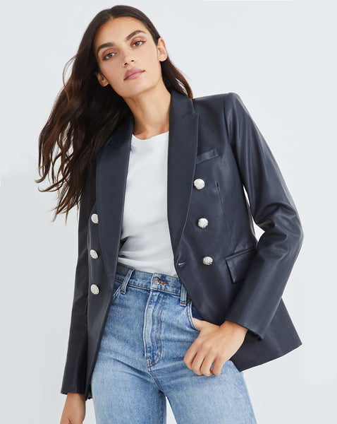 Leather Miller Dickey Jacket | Veronica Beard