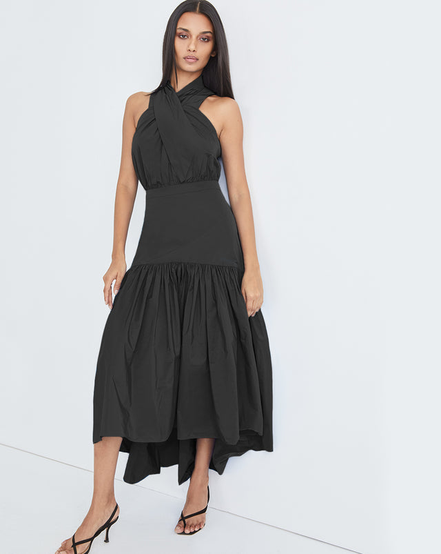 Radley Taffeta Dress - Black - 8
