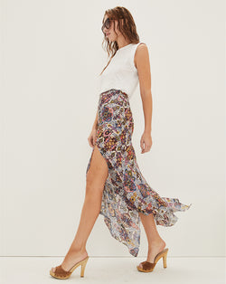 Mac Tapestry-Print Skirt - Multi