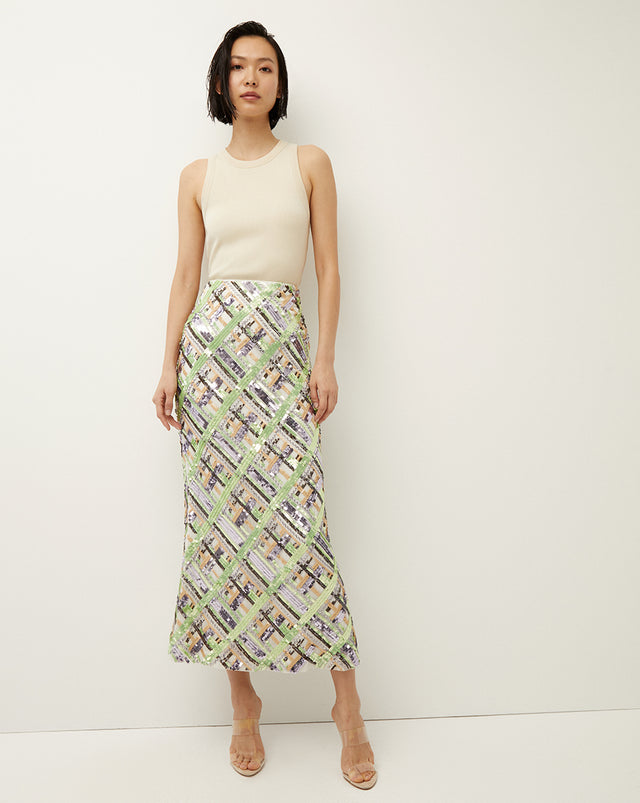 Brent Embellished Skirt - Violet Multi - 1
