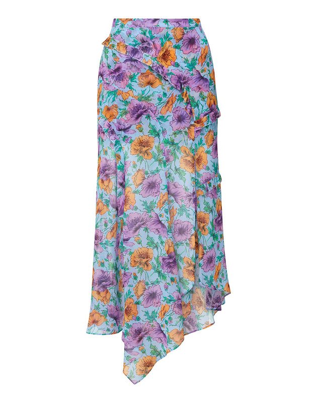 Eleonora Floral-Print Skirt | Veronica Beard