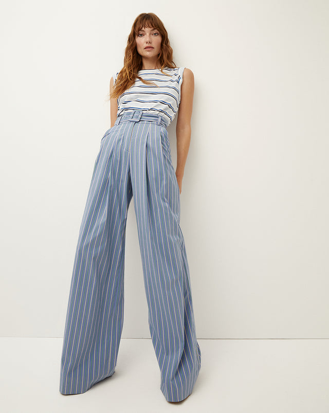 Stripe Trousers - Trousers - Damart.co.uk