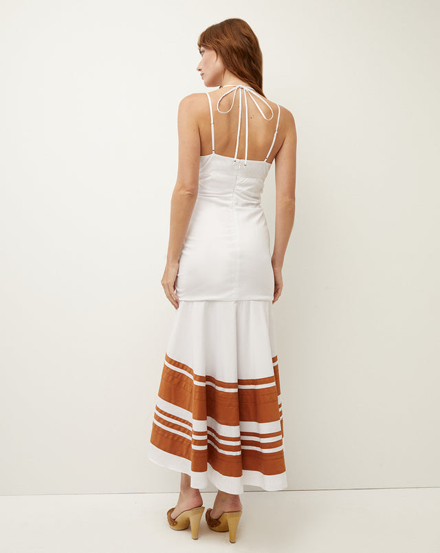 Fitz Halter Dress - White/Golden Sand - 4