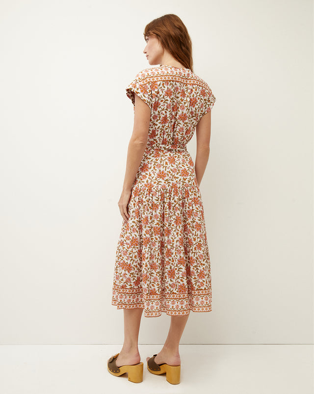 Lexington Floral Block-Print Dress - Off-White Multi - 3
