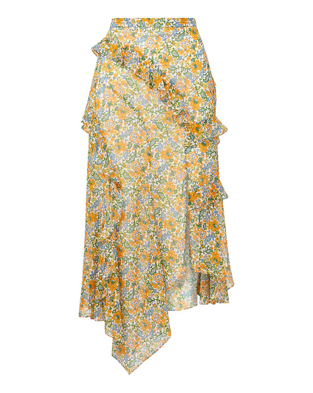 Eleonora Floral-Print Skirt - Multi - 6