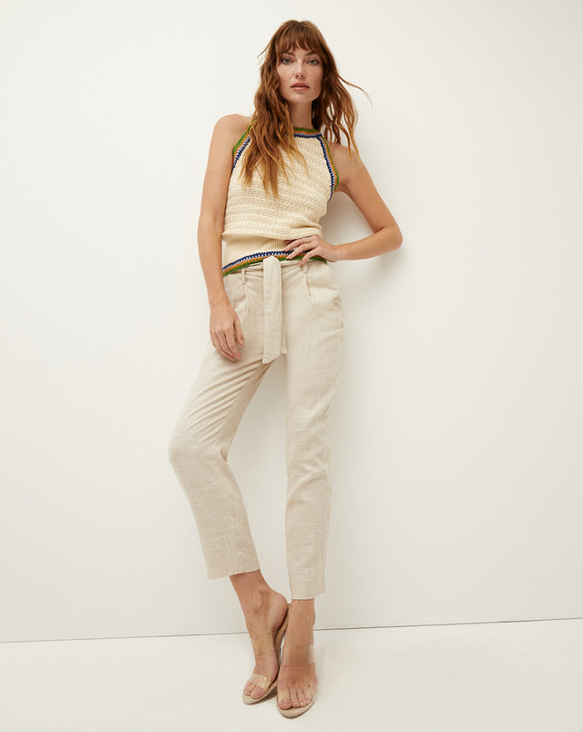 Linen wide-leg drawstring trousers – Outfitbook.fr