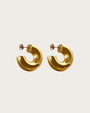 Gold Juliet Chubby Hoop 
Earrings