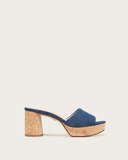 Dali Block-Heel Sandal - Blue